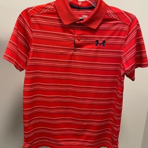 Boys Under Armour HeatGear Polo Shirt, Large